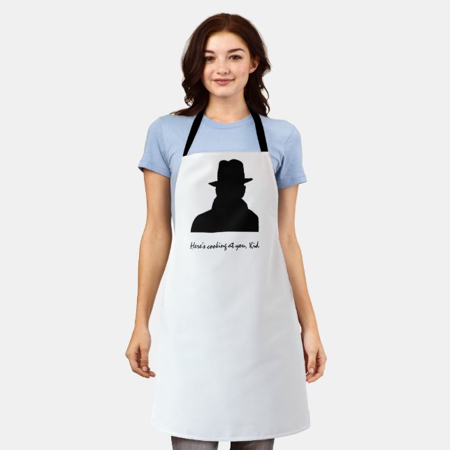 Tablier Film Lover Noir Funny Apron (Porté)
