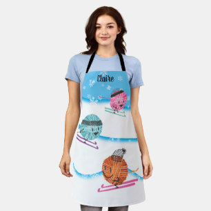 Tablier Fils de ski hiver crochet de Noël crochets d'artis