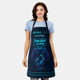 Tablier Fini ? Essayez à nouveau! Gamer Apron futuriste