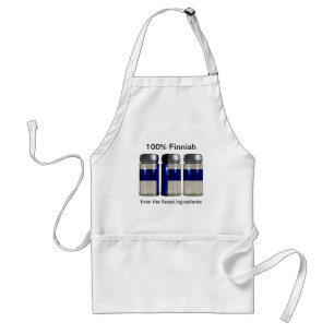 Tablier Finland Flag Spice Jars Apron