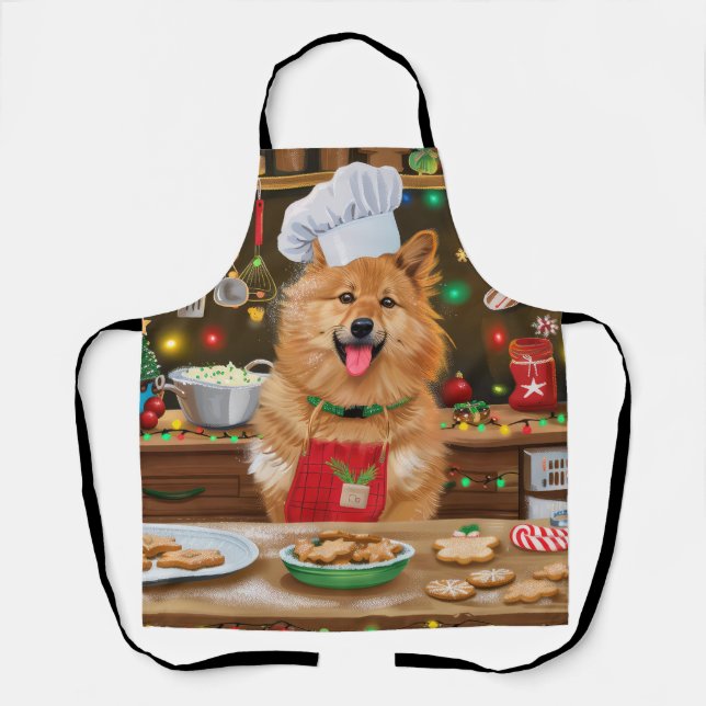 Tablier Finnish Spitz Fêtes de fin d'année : Pâtisserie fe (Recto)