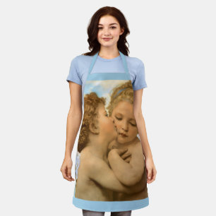 Tablier First Kiss (détail d'ange) par Bouguereau