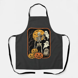 Tablier Fitness Halloween squelette fantôme citrouille Wor