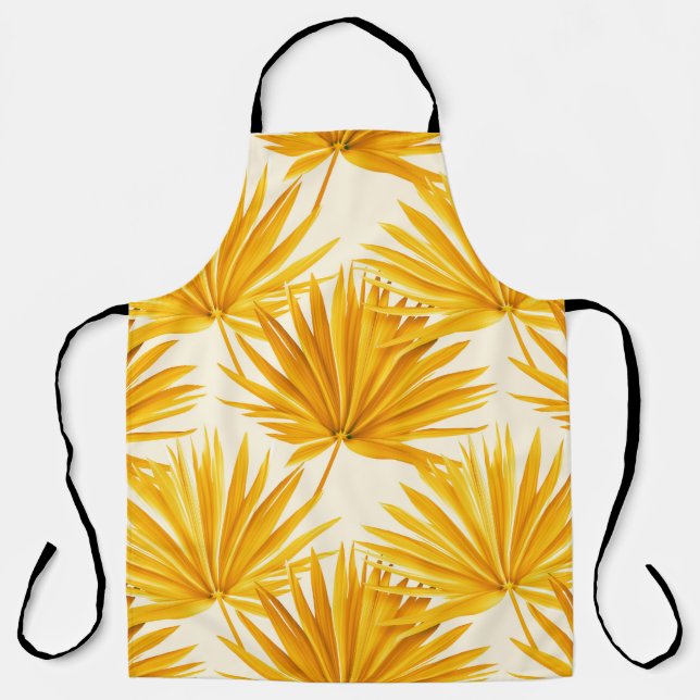 Tablier Flair hawaïen : Palmiers colorés Feuilles (Recto)