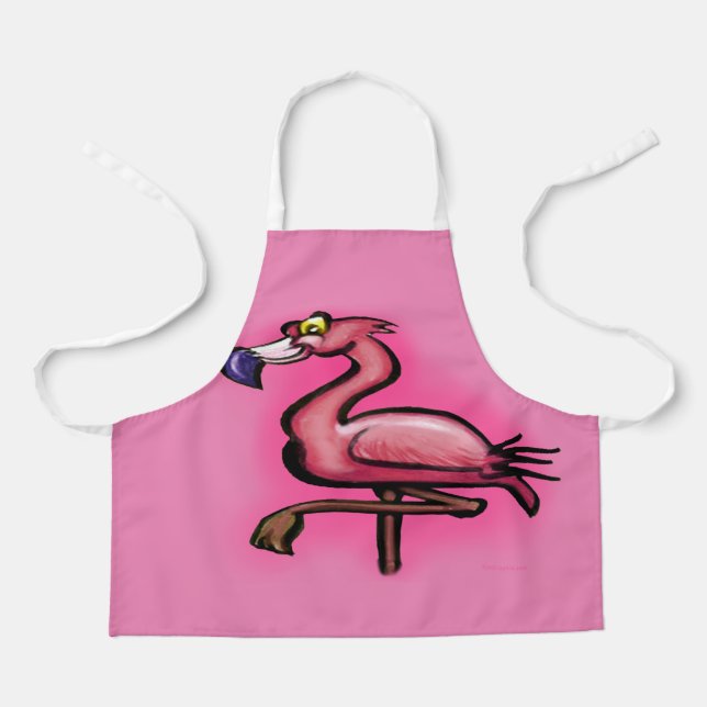 Tablier Flamant rose (Recto)