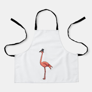 Tablier Flamant rose avec Casquette