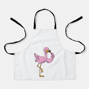 Tablier Flamant rose avec Lipstick