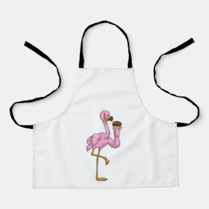 Tablier Flamant rose avec muffin
