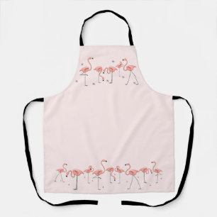Tablier Flamant rose ligne rose