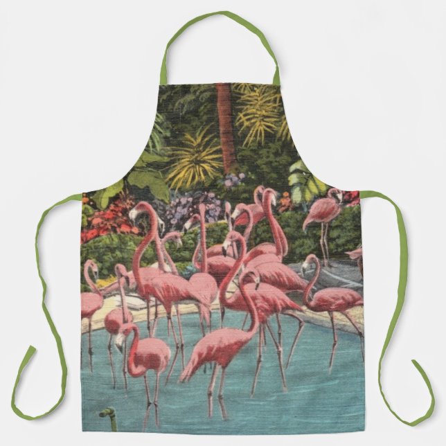 Tablier Flamants roses design (Recto)
