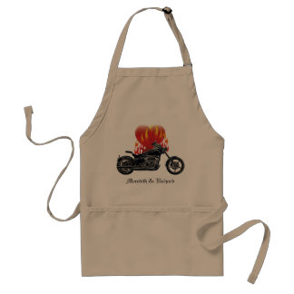 Tablier flamboyant de cycliste d'amour