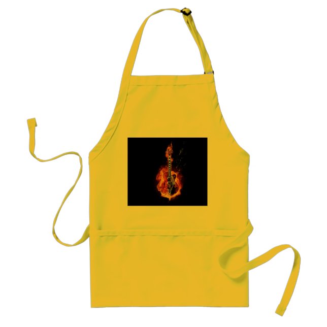 Tablier flamboyant de guitare (Devant)