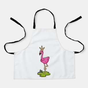 Tablier Flamingo as Princess with Crown