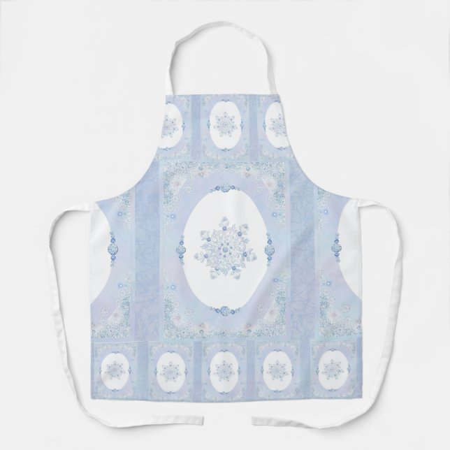 Tablier Flèche de neige bleu glace (Recto)