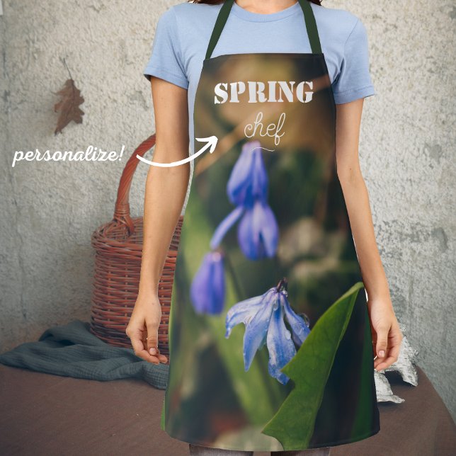 Tablier Fleur à ressort bleu (Créateur téléchargé)
