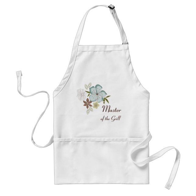 Tablier Fleur bleue hawaïenne d'Apron (Devant)