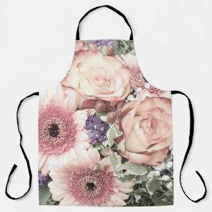 Tablier fleur, bouquet, floral, beau, décoration,