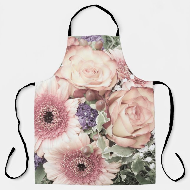 Tablier fleur, bouquet, floral, beau, décoration,  (Recto)