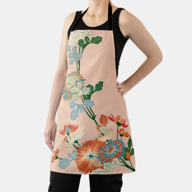 Tablier Fleur Chrysanthemum, Design japonais (Insitu)