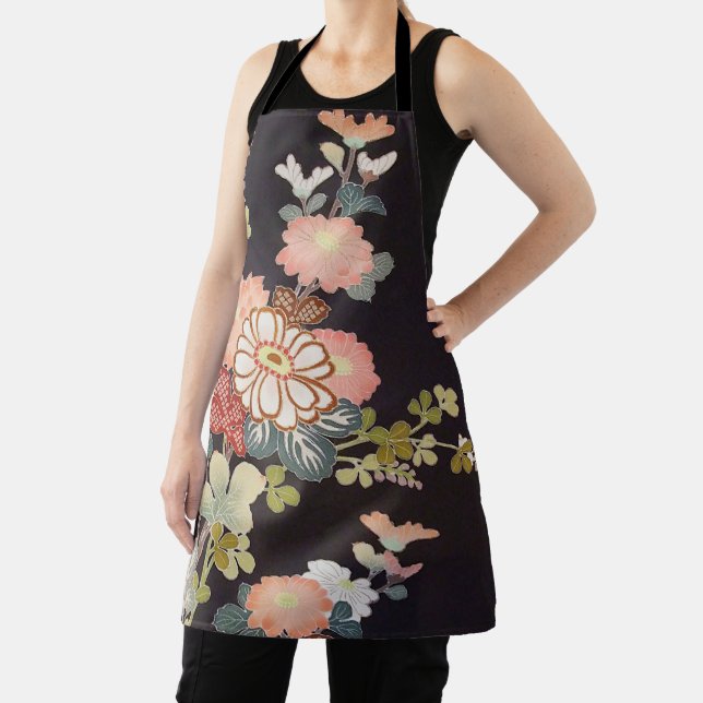 Tablier Fleur Chrysanthemum, Design japonais (Insitu)