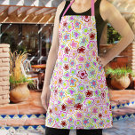 Tablier Fleur colorée Motif à la main été floral<br><div class="desc">Motif Fleur coloré à la main Apron Floral Été. Fleurs colorées à la main.</div>