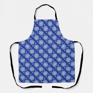 Tablier Fleur de neige Bleu Blanc