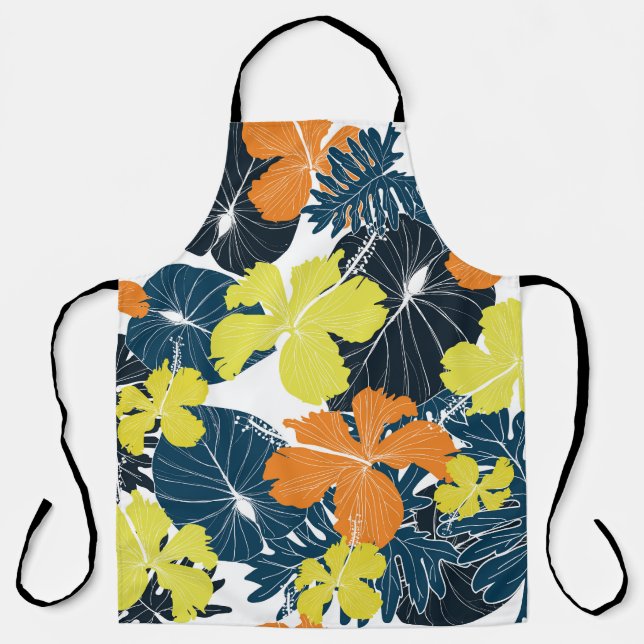 Tablier Fleur de printemps : Vintage texture florale (Recto)