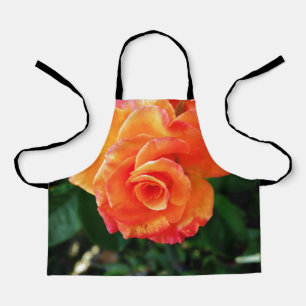 Tablier Fleur de rose orange