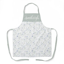 Fleur de sauvage aquarelle bleu sauge Nom personna