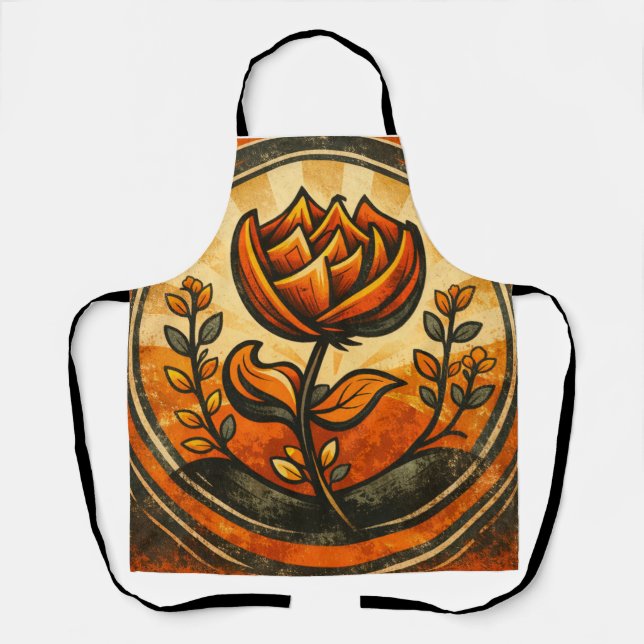 Tablier Fleur de sommet  (Recto)