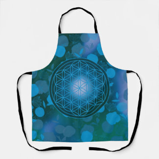 Tablier fleur de vie, chakra, zen, géométrique sacrée,