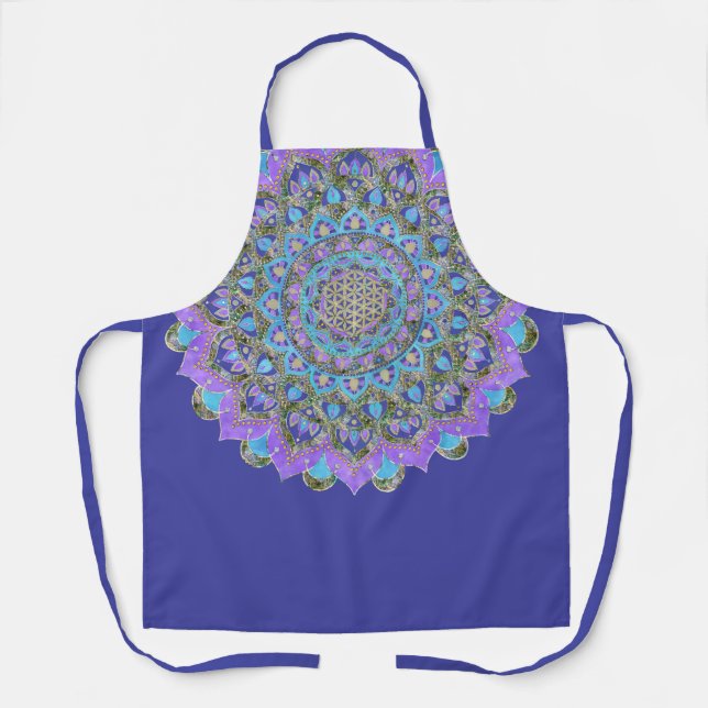 Tablier Fleur De Vie - Mandala India Style 2 (Recto)