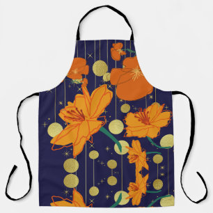 Tablier fleur et bleu