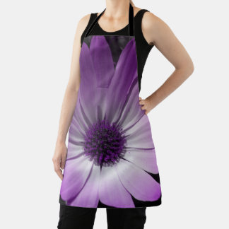 Tablier Fleur marguerite violette