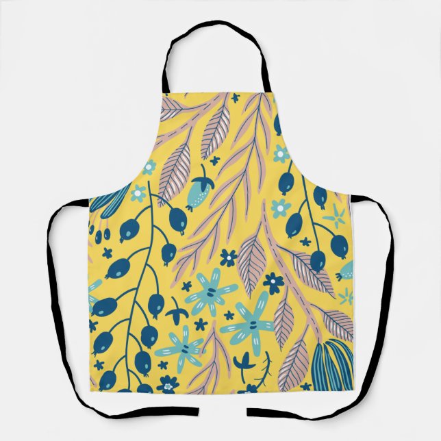 Tablier Fleur motif coloré brillant beauté (Recto)