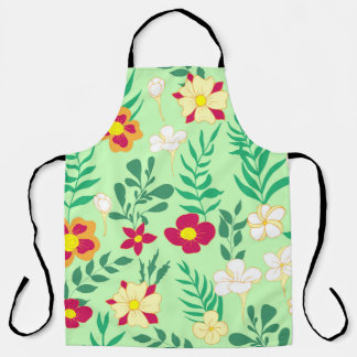 Tablier Fleur motif sans couture et décoration de la maiso