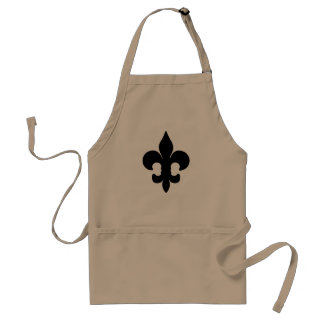 Tablier Fleur noir superbe de lis