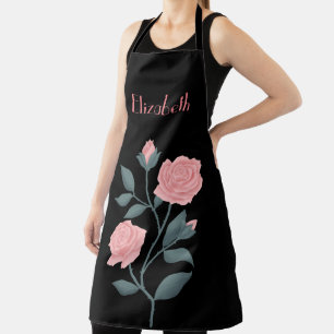 Tablier Fleur rose