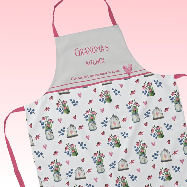 Tablier Fleur sauvage | L'ingrédient secret est... Grand-m (Créateur téléchargé)
