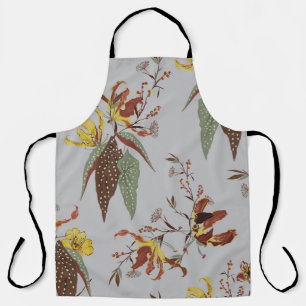 Tablier Fleur sauvage rétro humeur vintage, plantes botani
