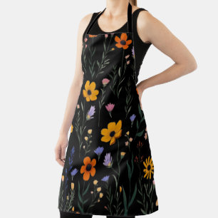 Tablier Fleur sauvage Whimsy - Motif de prairie douce