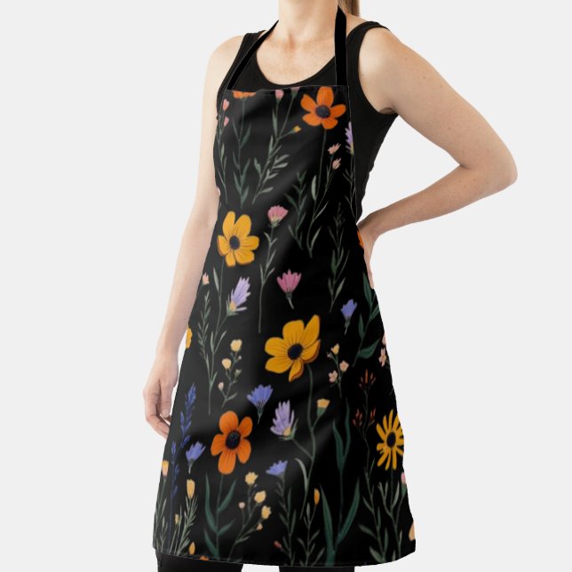 Tablier Fleur sauvage Whimsy - Motif de prairie douce (Insitu)