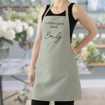 Fleuriste Boutique Nom Employé Sage Vert