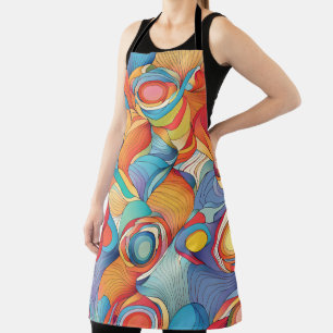 Tablier Fleurs Abstraites