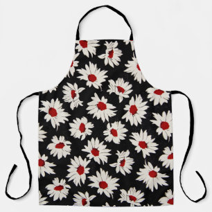 Tablier Fleurs Abstraites, motif d'aquarelle d'art.