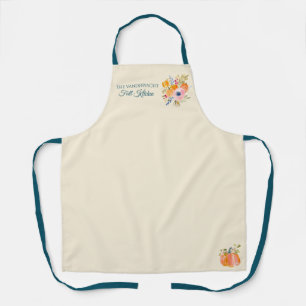 Tablier Fleurs de citrouille d'automne – Automne personnal