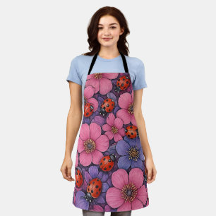 Tablier Fleurs de coccinelle
