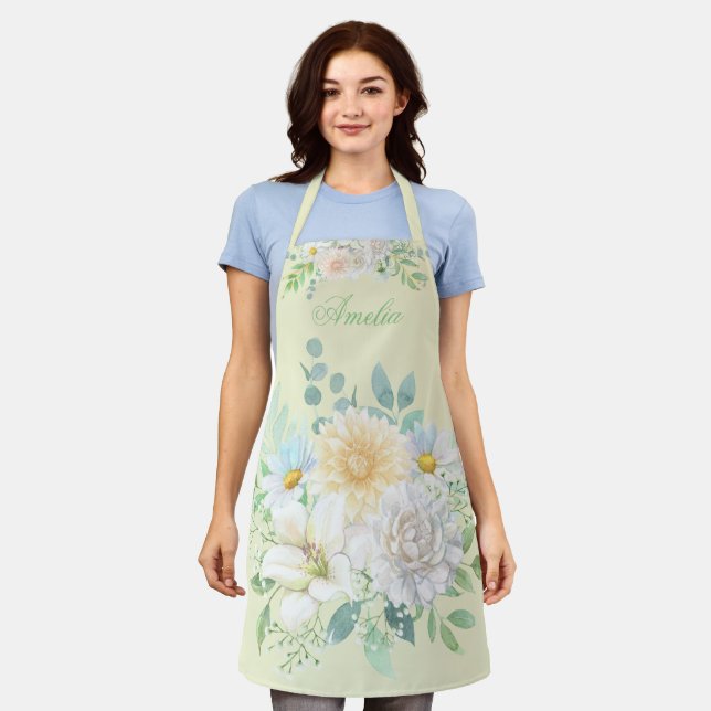 Tablier Fleurs de Jardin d'été délicieuses (Porté)