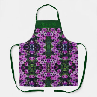 Tablier Fleurs de marguerite violet africain Abstrait Pers
