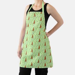 Tablier Fleurs de marmotte et de tulipe mignonnes